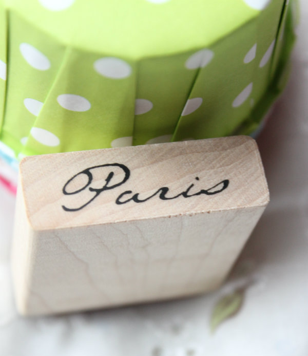 Sello madera " Paris"