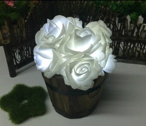 Guirnalda rosas led