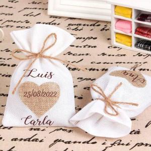 Bolsa de tela yute personalizada