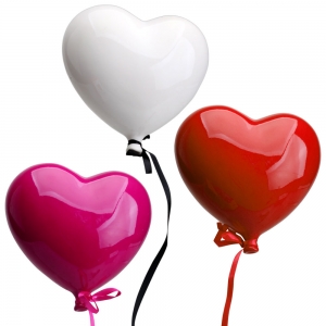 Corazon hucha ceramica decoracion pared