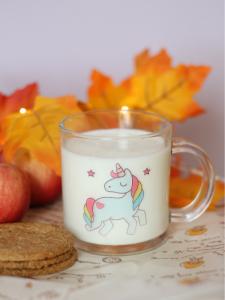 Taza de vidrio Unicornio