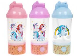 Botella unicornio con compartimento