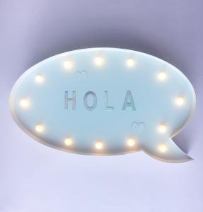 Caja de luz con forma de burbuja de diálogo