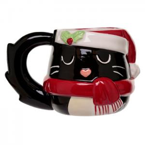 Taza gatito navideño