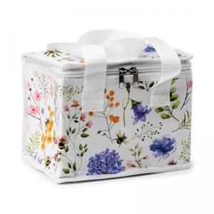 Bolsa refrigerante de plástico reciclado flores y abejas