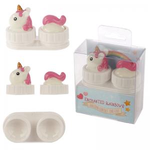Estuche para lentillas unicornio