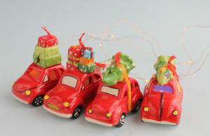 Adorno coche navideño con led