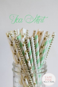 Pajitas de papel Tea Mint