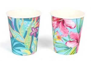 Vasos papel tropical