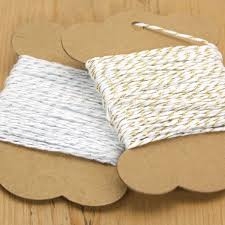 Baker twine blanco y metal