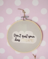 Bastidor decorativo Don't quit your day Dreams