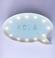 Caja de luz con forma de burbuja de diálogo