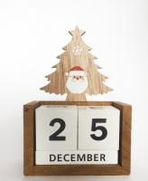 Calendario de madera navidad
