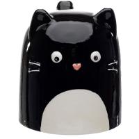 Taza gato del revés