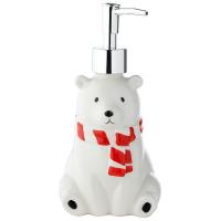 Dispensador de jabón de cerámica oso polar