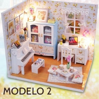 Kit montaje habitación casa muñecas M2