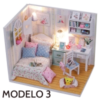 Kit montaje habitación casa muñecas M3