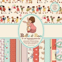 Set papel scrapbooking 15,2cm x 15,2cm Belle & Boo