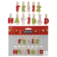 Pinzas feliz navidad