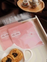 Bolsa de celofán para galletas Pink tea time 10 unidades