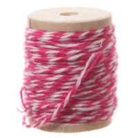 Baker Twine cordel Decorativo rosa oscuro 23m