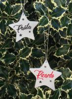 Estrella navidad personalizada