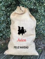 Saco de regalos Olentzero y Mari Domingui personalizado