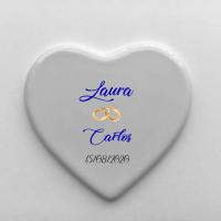 Corazón personalizado de cerámica