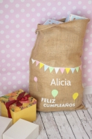 Saco personalizado Feliz Cumpleaños