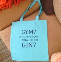 Bolsa algodon totebag GYM -GIN