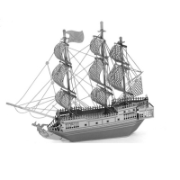 Mini Puzzle 3D metal barco vela La Perla Negra
