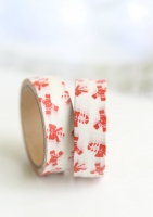 Washi tape candy cane con lacitos