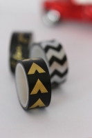 Washi tape negra con flechas