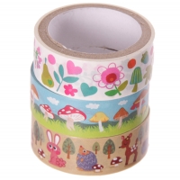 Pack 3 Washi Tape amigos del bosque