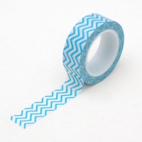 Washi Tape zig zag azul