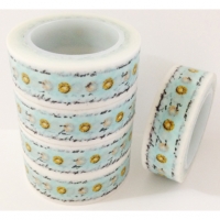 Washi Tape Flower Blue