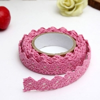 Washi Tape puntilla adhesiva rosa