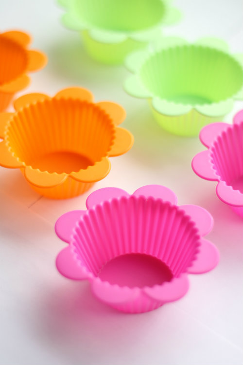 Set 6 moldes Flower Cups