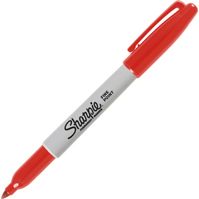 Rotulador permanente Sharpie Rojo 1mm