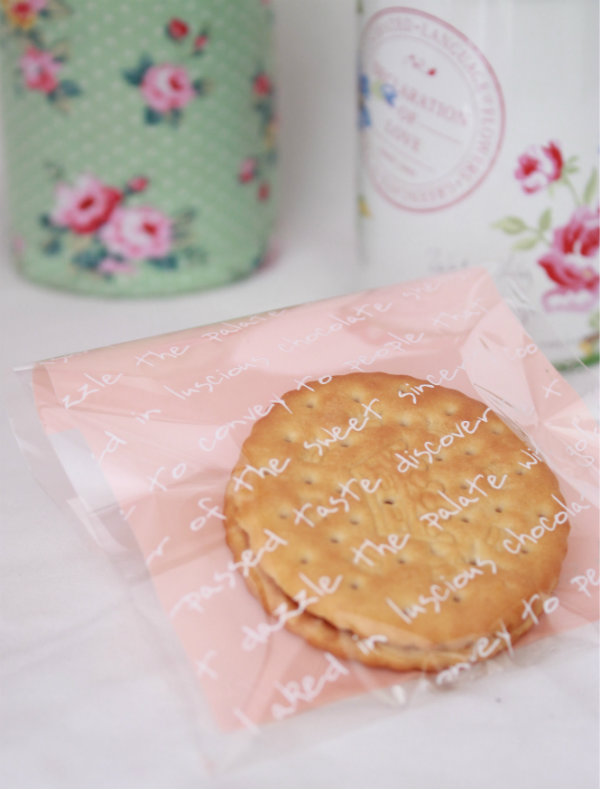 Bolsa de celofán para galletas Pretty 10 unidades