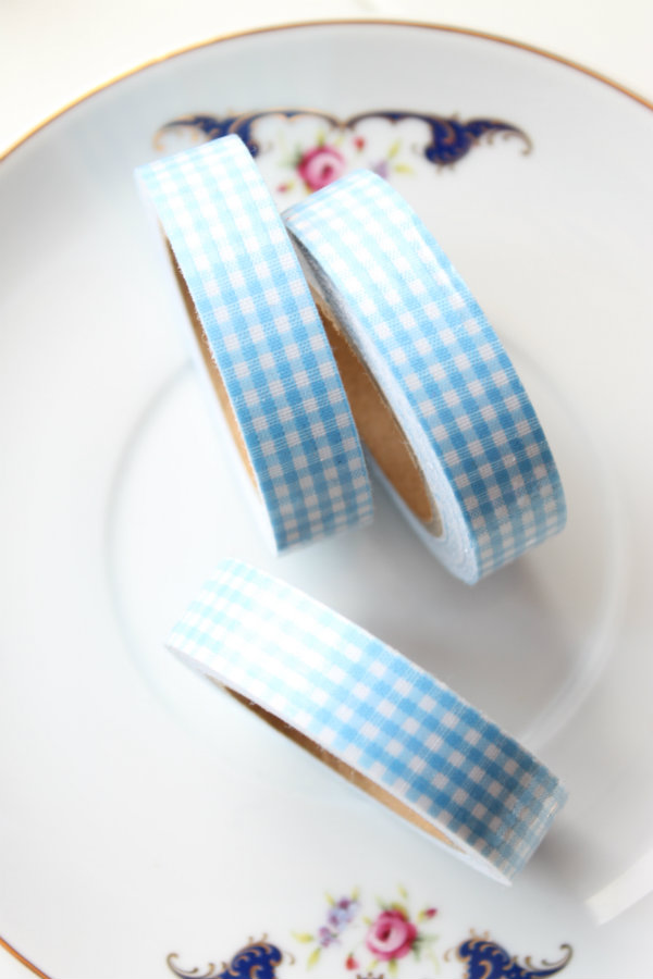 Washi tape vichy azul baby